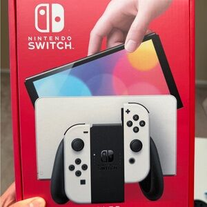 Nintendo Switch Console - Black and White Design